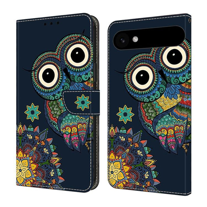 Funda para teléfono de cuero vegano pintado con efecto cristal, For iPhone Air, For iPhone 16 Pro Max, For iPhone 16 Pro, For iPhone 16 Plus