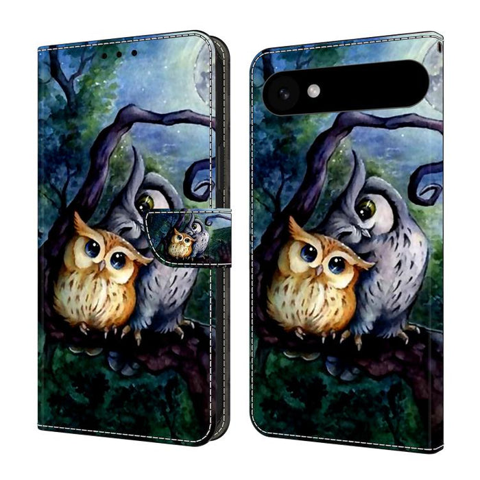 Funda para teléfono de cuero vegano pintado con efecto cristal, For iPhone Air, For iPhone 16 Pro Max, For iPhone 16 Pro, For iPhone 16 Plus