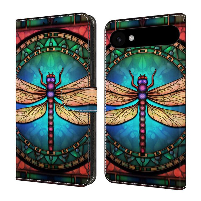 Funda para teléfono de cuero vegano pintado con efecto cristal, For iPhone Air, For iPhone 16 Pro Max, For iPhone 16 Pro, For iPhone 16 Plus
