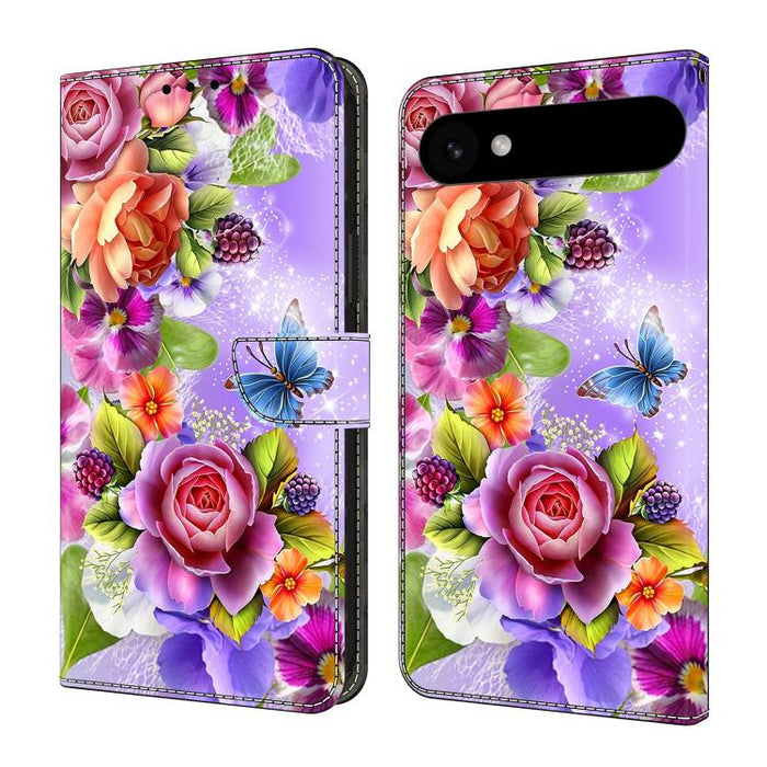 Funda para teléfono de cuero vegano pintado con efecto cristal, For iPhone Air, For iPhone 16 Pro Max, For iPhone 16 Pro, For iPhone 16 Plus