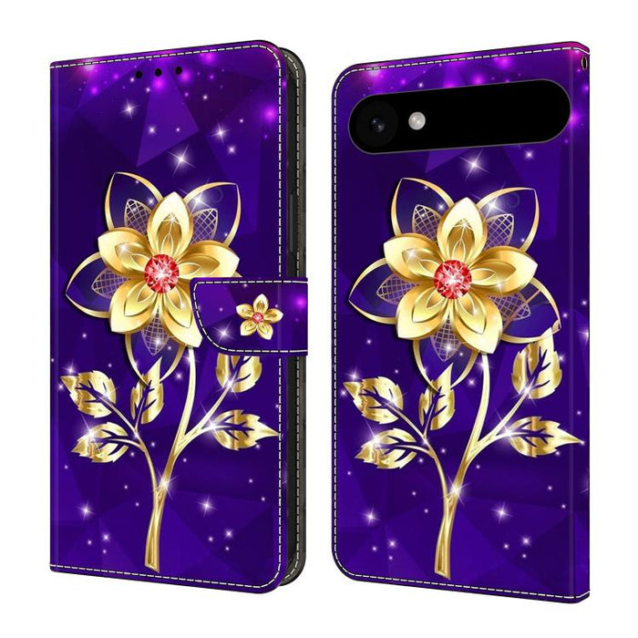Funda para teléfono de cuero vegano pintado con efecto cristal, For iPhone Air, For iPhone 16 Pro Max, For iPhone 16 Pro, For iPhone 16 Plus
