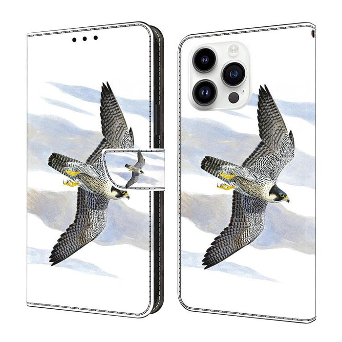 Funda para teléfono de cuero vegano pintado con efecto cristal, For iPhone Air, For iPhone 16 Pro Max, For iPhone 16 Pro, For iPhone 16 Plus