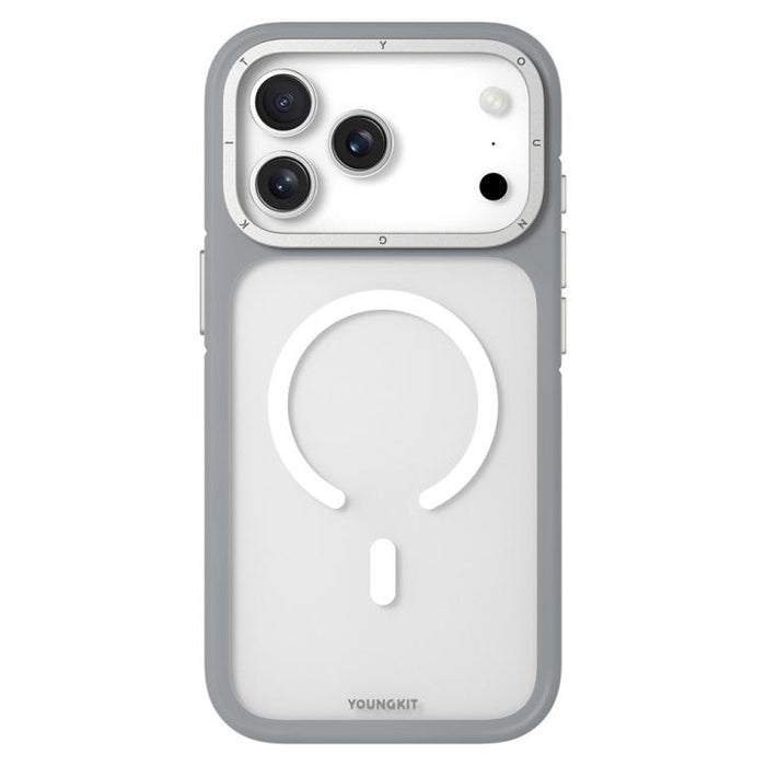Funda magnética híbrida para teléfono YOUNGKIT Rocky Sand con acabado mate y textura suave al tacto, fabricada en TPU y PC., For iPhone 17 Pro Max, For iPhone 17 Pro