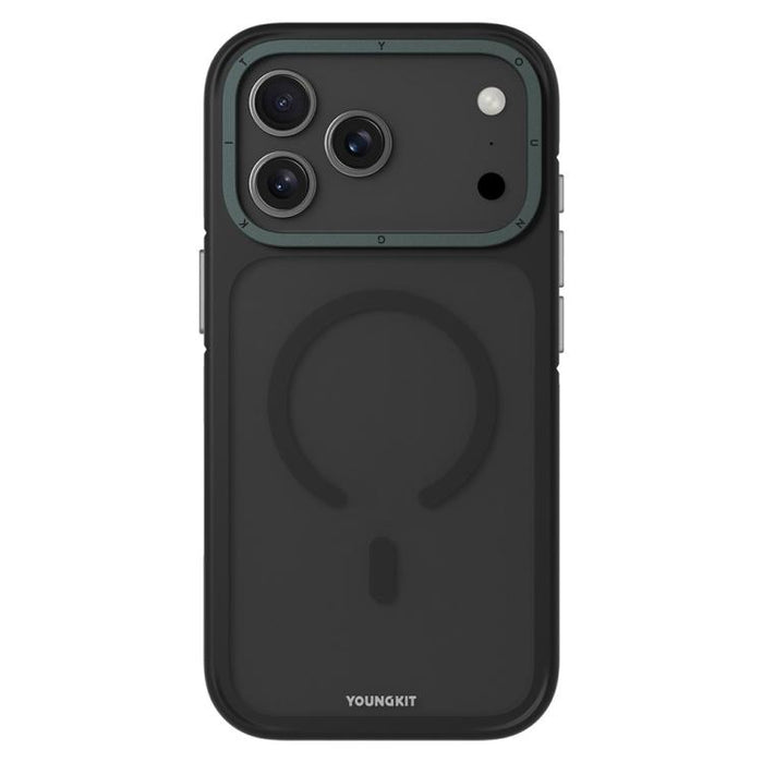Funda magnética híbrida para teléfono YOUNGKIT Rocky Sand con acabado mate y textura suave al tacto, fabricada en TPU y PC., For iPhone 17 Pro Max, For iPhone 17 Pro