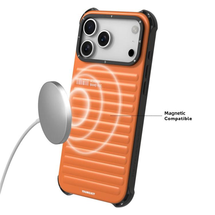 Funda magnética para teléfono YOUNGKIT True Color con textura de maleta IMD TPU, For iPhone 17 Pro Max, For iPhone 17 Pro