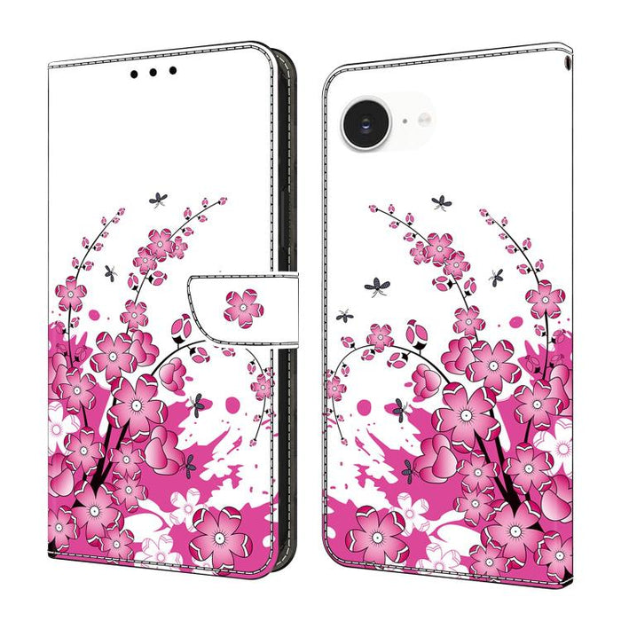 Funda para teléfono de cuero vegano pintado con efecto cristal, For iPhone 17e / 16e, For iPhone 17 Pro Max, For iPhone 17 Pro, For iPhone 17, For iPhone Air, For iPhone 16 Pro Max