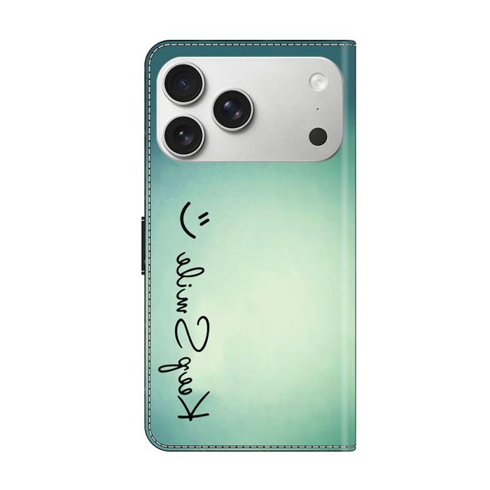 Funda para teléfono de cuero vegano pintado con efecto cristal, For iPhone 17e / 16e, For iPhone 17 Pro Max, For iPhone 17 Pro, For iPhone 17, For iPhone Air, For iPhone 16 Pro Max