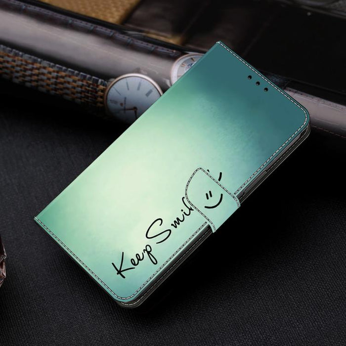 Funda para teléfono de cuero vegano pintado con efecto cristal, For iPhone 17e / 16e, For iPhone 17 Pro Max, For iPhone 17 Pro, For iPhone 17, For iPhone Air, For iPhone 16 Pro Max