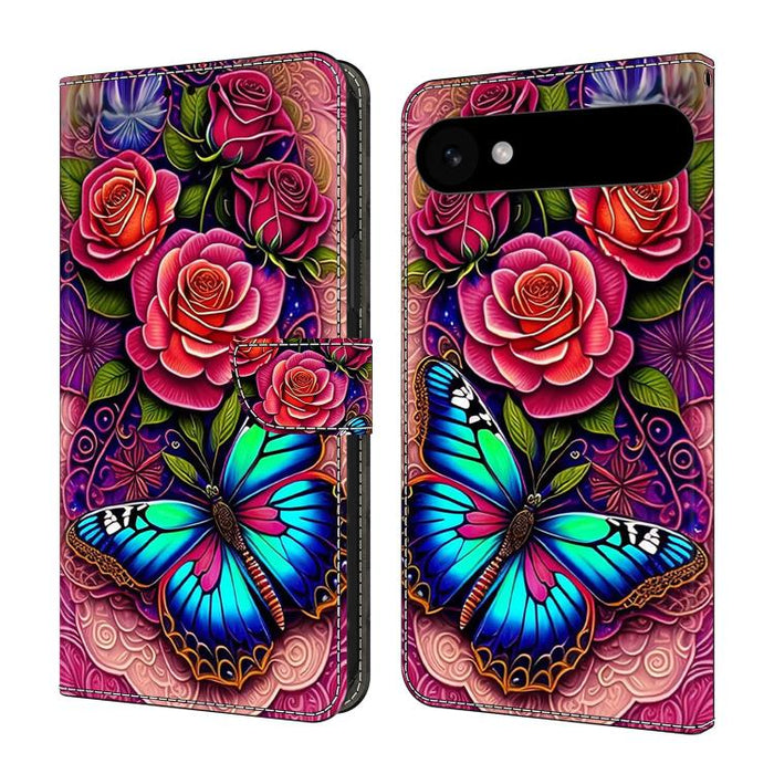 Funda para teléfono de cuero vegano pintado con efecto cristal, For iPhone 17e / 16e, For iPhone 17 Pro Max, For iPhone 17 Pro, For iPhone 17, For iPhone Air, For iPhone 16 Pro Max