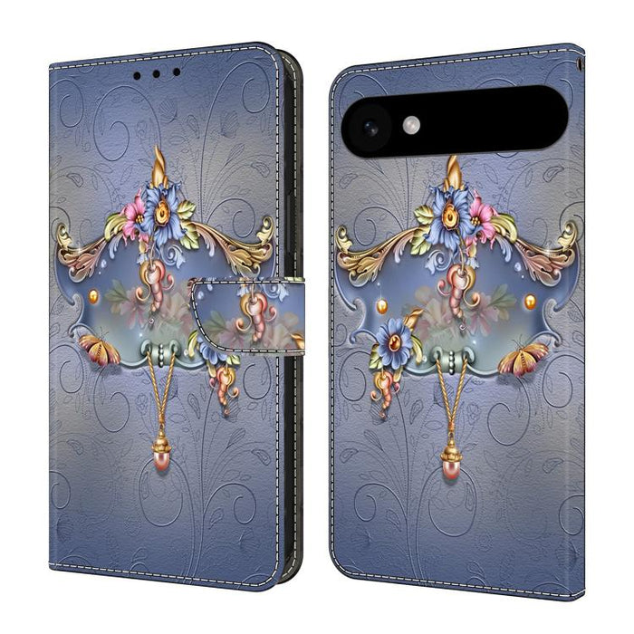 Funda para teléfono de cuero vegano pintado con efecto cristal, For iPhone 17e / 16e, For iPhone 17 Pro Max, For iPhone 17 Pro, For iPhone 17, For iPhone Air, For iPhone 16 Pro Max