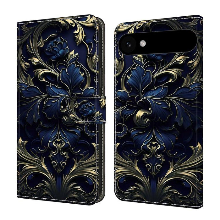 Funda para teléfono de cuero vegano pintado con efecto cristal, For iPhone 17e / 16e, For iPhone 17 Pro Max, For iPhone 17 Pro, For iPhone 17, For iPhone Air, For iPhone 16 Pro Max