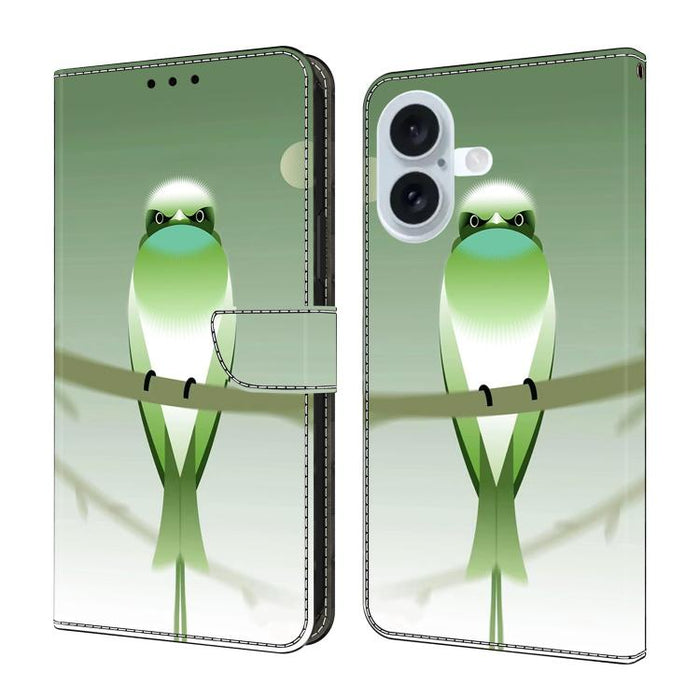 Funda para teléfono de cuero vegano pintado con efecto cristal, For iPhone 16 Pro, For iPhone 16, For iPhone 15 Pro Max, For iPhone 15 Pro, For iPhone 14 / 13, For iPhone 14 Pro