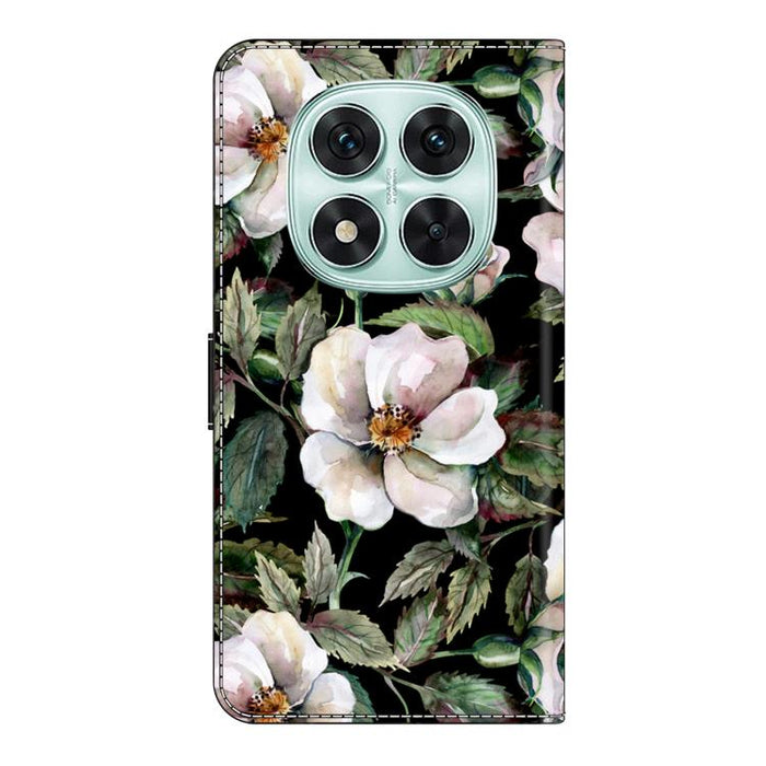 Funda para teléfono de cuero vegano pintado con efecto cristal, For Redmi Note 14 Pro 4G / 5G, For Redmi Note 14 4G 163.25mm, For Redmi Note 14 5G, For Redmi 14C 4G, For Redmi Note 13 5G, For Redmi Note 13 4G