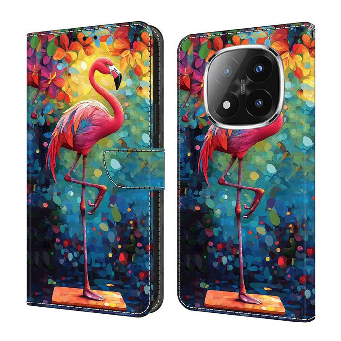 Funda para teléfono de cuero vegano pintado con efecto cristal, For Redmi Note 15 5G / 4G Global 164mm, For Redmi Note 15 Pro 5G Global 163.6mm, For Redmi 15C 5G / 4G EU 173mm, For Redmi 15C 5G / 4G Global 171mm, For Redmi Note 14 4G 164.84mm          ...