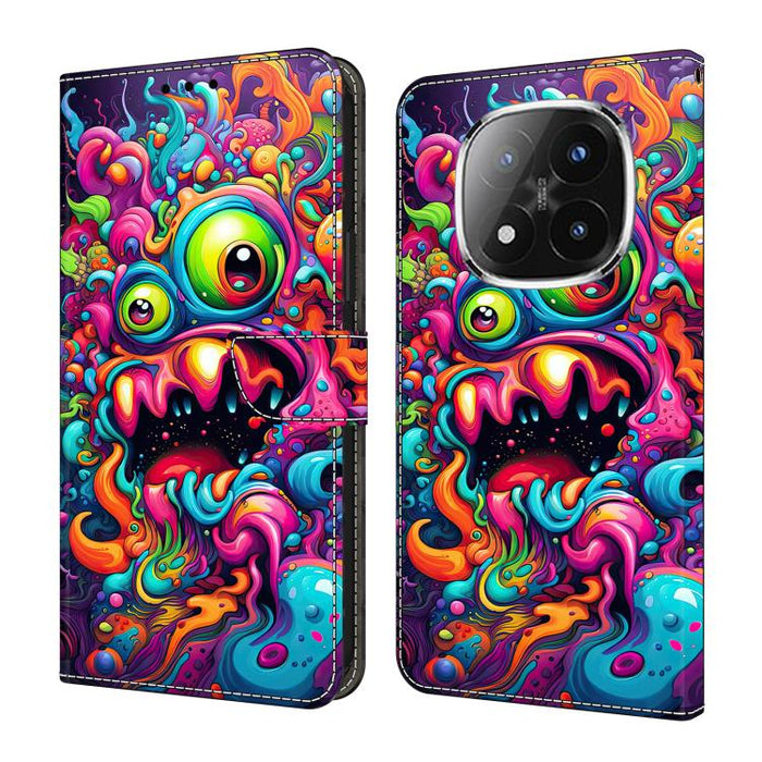 Funda para teléfono de cuero vegano pintado con efecto cristal, For Redmi Note 15 5G / 4G Global 164mm, For Redmi Note 15 Pro 5G Global 163.6mm, For Redmi 15C 5G / 4G EU 173mm, For Redmi 15C 5G / 4G Global 171mm, For Redmi Note 14 4G 164.84mm          ...