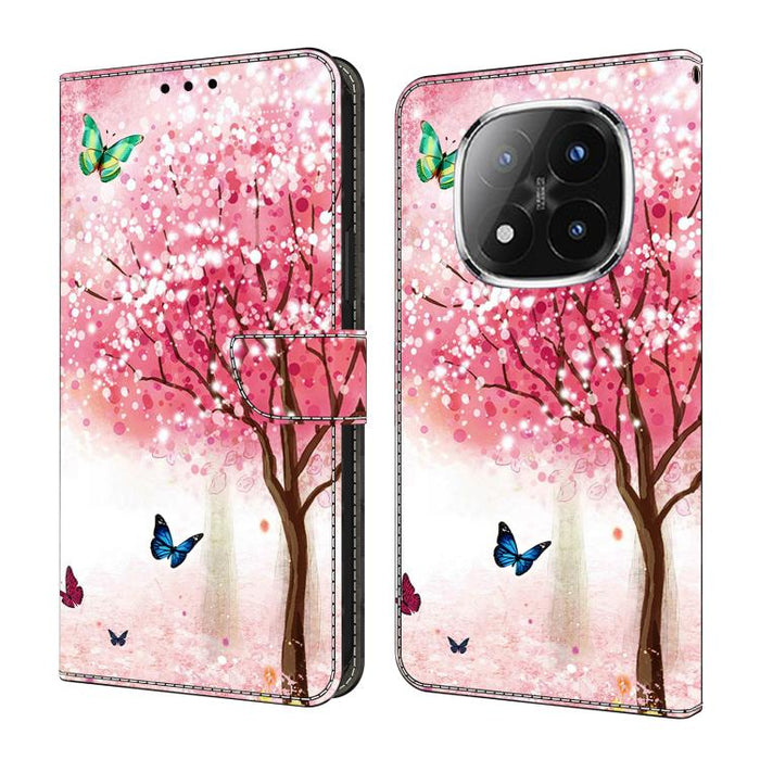Funda para teléfono de cuero vegano pintado con efecto cristal, For Redmi Note 14 Pro 4G / 5G, For Redmi Note 14 4G 163.25mm, For Redmi Note 14 5G, For Redmi 14C 4G, For Redmi Note 13 5G, For Redmi Note 13 4G