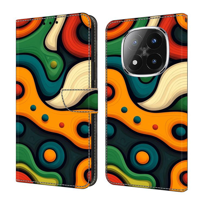 Funda para teléfono de cuero vegano pintado con efecto cristal, For Redmi Note 15 5G / 4G Global 164mm, For Redmi Note 15 Pro 5G Global 163.6mm, For Redmi 15C 5G / 4G EU 173mm, For Redmi 15C 5G / 4G Global 171mm, For Redmi Note 14 4G 164.84mm          ...