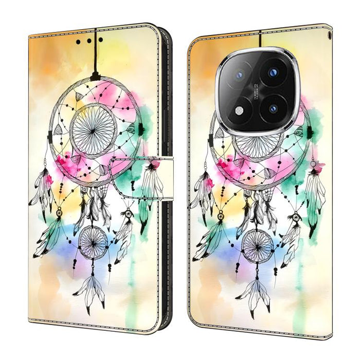 Funda para teléfono de cuero vegano pintado con efecto cristal, For Redmi Note 15 5G / 4G Global 164mm, For Redmi Note 15 Pro 5G Global 163.6mm, For Redmi 15C 5G / 4G EU 173mm, For Redmi 15C 5G / 4G Global 171mm, For Redmi Note 14 4G 164.84mm          ...