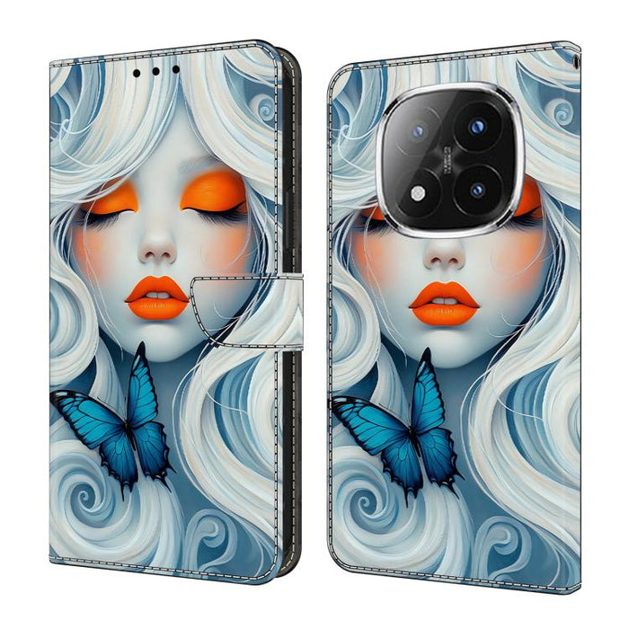 Funda para teléfono de cuero vegano pintado con efecto cristal, For Redmi Note 15 5G / 4G Global 164mm, For Redmi Note 15 Pro 5G Global 163.6mm, For Redmi 15C 5G / 4G EU 173mm, For Redmi 15C 5G / 4G Global 171mm, For Redmi Note 14 4G 164.84mm          ...