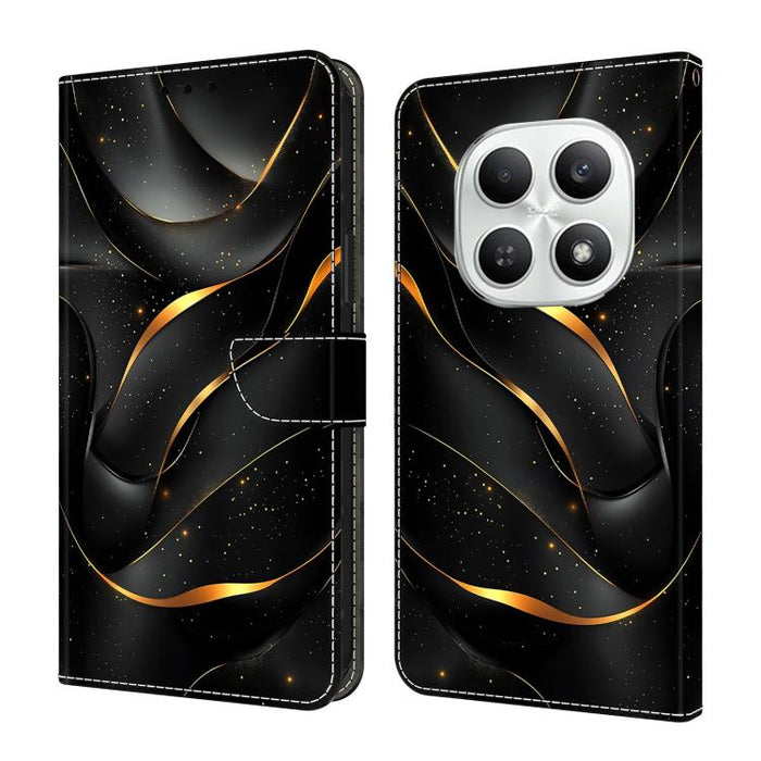 Funda para teléfono de cuero vegano pintado con efecto cristal, For Redmi Note 15 5G / 4G Global 164mm, For Redmi Note 15 Pro 5G Global 163.6mm, For Redmi 15C 5G / 4G EU 173mm, For Redmi 15C 5G / 4G Global 171mm, For Redmi Note 14 4G 164.84mm          ...