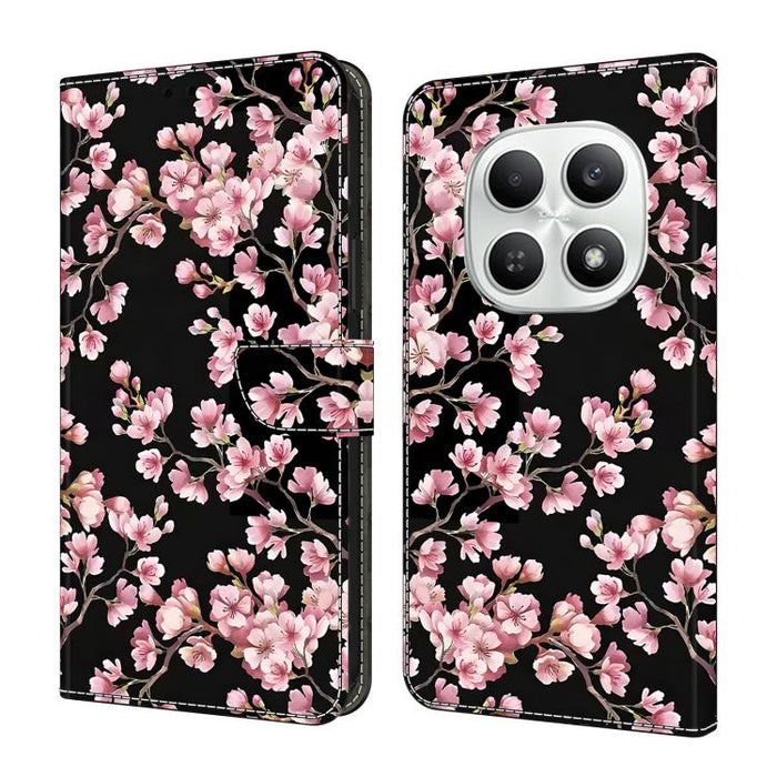 Funda para teléfono de cuero vegano pintado con efecto cristal, For Redmi Note 15 5G / 4G Global 164mm, For Redmi Note 15 Pro 5G Global 163.6mm, For Redmi 15C 5G / 4G EU 173mm, For Redmi 15C 5G / 4G Global 171mm, For Redmi Note 14 4G 164.84mm          ...