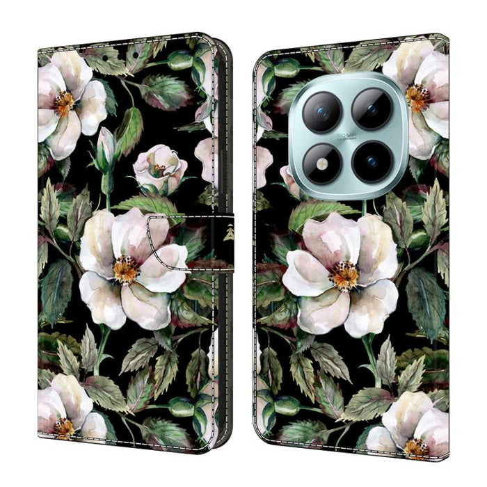 Funda para teléfono de cuero vegano pintado con efecto cristal, For Redmi Note 15 5G / 4G Global 164mm, For Redmi Note 15 Pro 5G Global 163.6mm, For Redmi 15C 5G / 4G EU 173mm, For Redmi 15C 5G / 4G Global 171mm, For Redmi Note 14 4G 164.84mm          ...