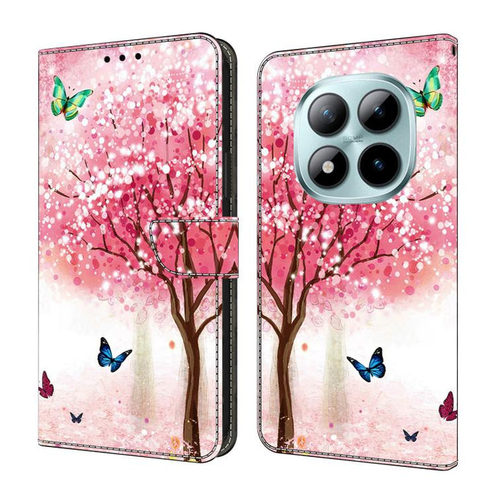 Funda para teléfono de cuero vegano pintado con efecto cristal, For Redmi Note 15 5G / 4G Global 164mm, For Redmi Note 15 Pro 5G Global 163.6mm, For Redmi 15C 5G / 4G EU 173mm, For Redmi 15C 5G / 4G Global 171mm, For Redmi Note 14 4G 164.84mm          ...