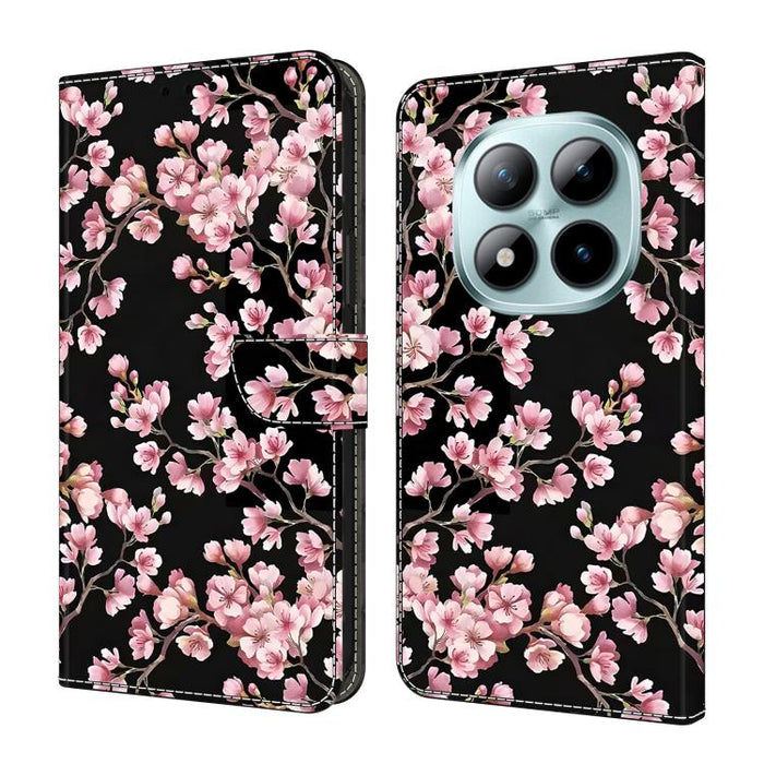 Funda para teléfono de cuero vegano pintado con efecto cristal, For Redmi Note 15 5G / 4G Global 164mm, For Redmi Note 15 Pro 5G Global 163.6mm, For Redmi 15C 5G / 4G EU 173mm, For Redmi 15C 5G / 4G Global 171mm, For Redmi Note 14 4G 164.84mm          ...