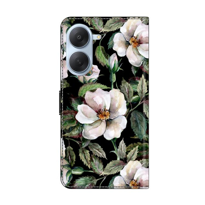 Funda para teléfono de cuero vegano pintado con efecto cristal, For Redmi Note 15 5G / 4G Global 164mm, For Redmi Note 15 Pro 5G Global 163.6mm, For Redmi 15C 5G / 4G EU 173mm, For Redmi 15C 5G / 4G Global 171mm, For Redmi Note 14 4G 164.84mm          ...