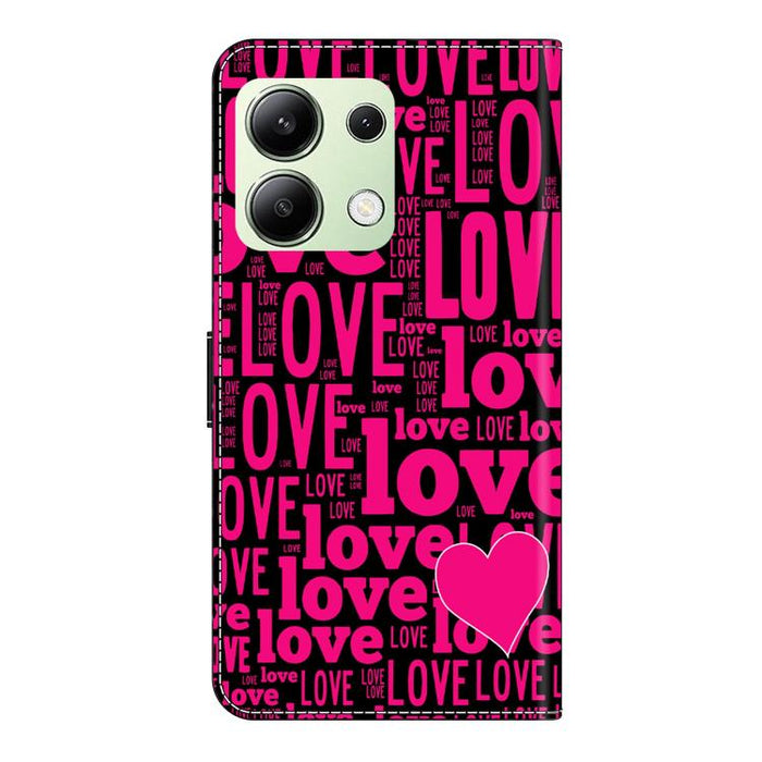 Funda para teléfono de cuero vegano pintado con efecto cristal, For Redmi K70E / Poco X6 Pro, For Redmi Note 13 Pro+