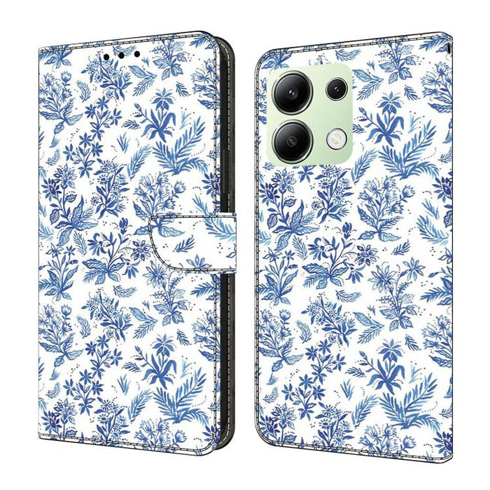 Funda para teléfono de cuero vegano pintado con efecto cristal, For Redmi K70E / Poco X6 Pro, For Redmi Note 13 Pro+