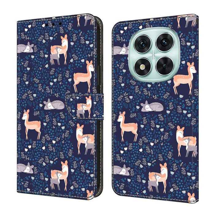 Funda para teléfono de cuero vegano pintado con efecto cristal, For Redmi Note 14 4G 163.25mm, For Redmi Note 14 5G, For Redmi Note 14 Pro 5G, For Redmi Note 13 4G