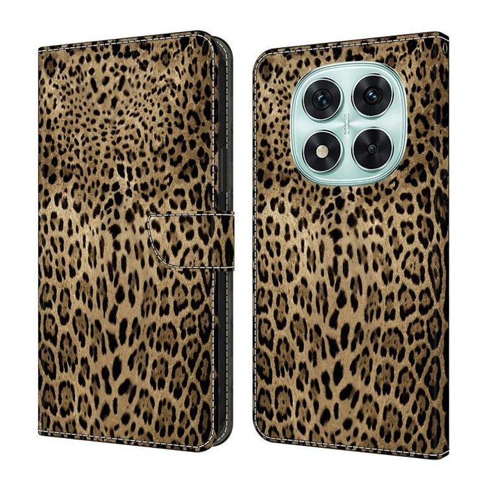 Funda para teléfono de cuero vegano pintado con efecto cristal, For Redmi Note 14 4G 164.84mm, For Redmi Note 14 Pro+ 5G / Poco X7, For Redmi 14C 4G / 5G, For Redmi Note 14 Pro 4G