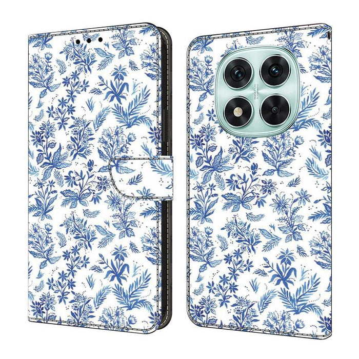 Funda para teléfono de cuero vegano pintado con efecto cristal, For Redmi Note 14 4G 164.84mm, For Redmi Note 14 Pro+ 5G / Poco X7, For Redmi 14C 4G / 5G, For Redmi Note 14 Pro 4G