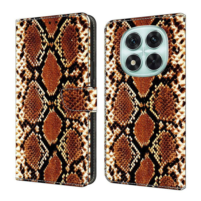 Funda para teléfono de cuero vegano pintado con efecto cristal, For Redmi Note 14 4G 163.25mm, For Redmi Note 14 5G, For Redmi Note 14 Pro 5G, For Redmi Note 13 4G