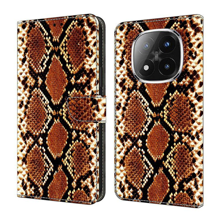 Funda para teléfono de cuero vegano pintado con efecto cristal, For Redmi Note 14 4G 164.84mm, For Redmi Note 14 Pro+ 5G / Poco X7, For Redmi 14C 4G / 5G, For Redmi Note 14 Pro 4G
