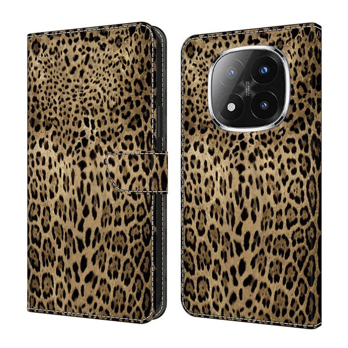 Funda para teléfono de cuero vegano pintado con efecto cristal, For Redmi Note 14 4G 164.84mm, For Redmi Note 14 Pro+ 5G / Poco X7, For Redmi 14C 4G / 5G, For Redmi Note 14 Pro 4G