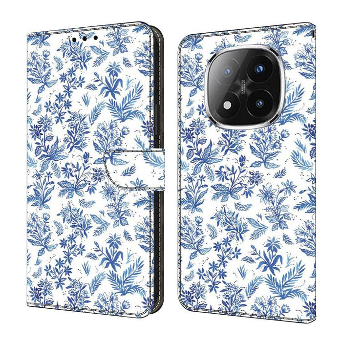 Funda para teléfono de cuero vegano pintado con efecto cristal, For Redmi Note 14 4G 164.84mm, For Redmi Note 14 Pro+ 5G / Poco X7, For Redmi 14C 4G / 5G, For Redmi Note 14 Pro 4G