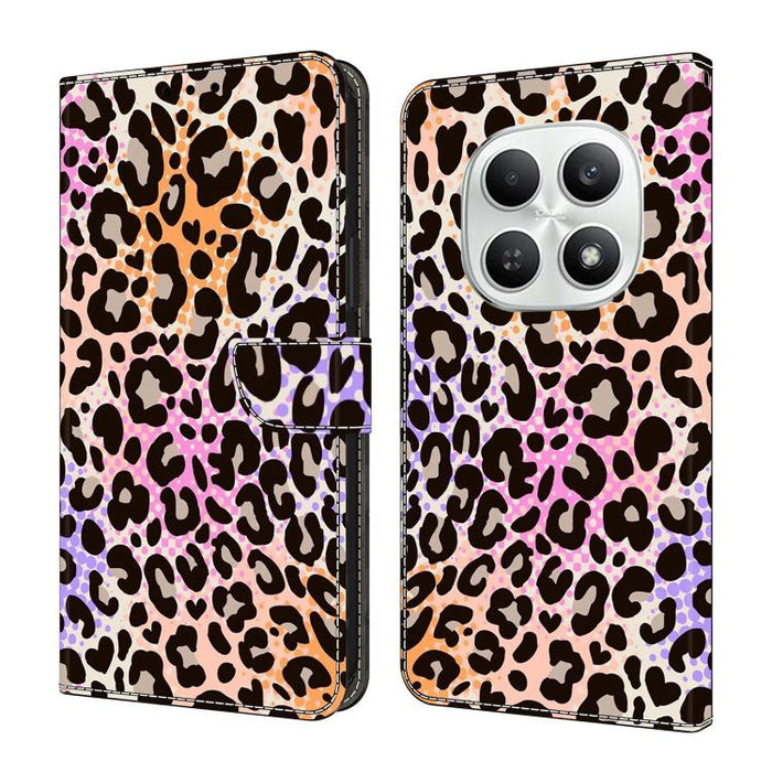 Funda para teléfono de cuero vegano pintado con efecto cristal, For Redmi Note 15 Pro+ Global 163.3mm, For Redmi Note 15 4G / 5G Global 164mm, For Redmi Note 15 Pro 4G Global 163.2mm, For Redmi Note 15 Pro 5G Global 163.6mm