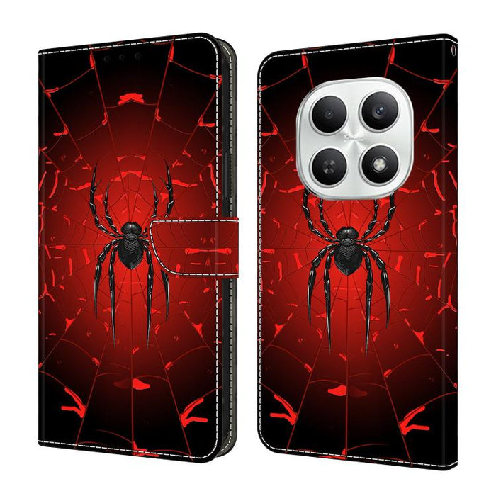 Funda para teléfono de cuero vegano pintado con efecto cristal, For Redmi Note 15 Pro+ Global 163.3mm, For Redmi Note 15 4G / 5G Global 164mm, For Redmi Note 15 Pro 4G Global 163.2mm, For Redmi Note 15 Pro 5G Global 163.6mm