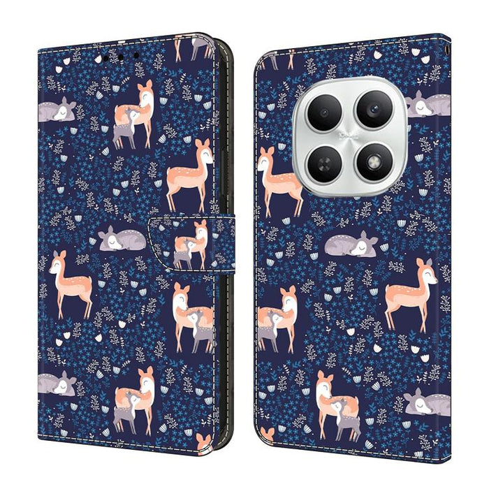 Funda para teléfono de cuero vegano pintado con efecto cristal, For Redmi Note 15 Pro+ Global 163.3mm, For Redmi Note 15 4G / 5G Global 164mm, For Redmi Note 15 Pro 4G Global 163.2mm, For Redmi Note 15 Pro 5G Global 163.6mm