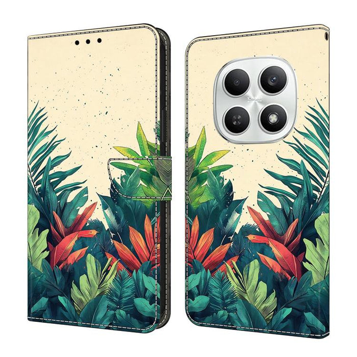Funda para teléfono de cuero vegano pintado con efecto cristal, For Redmi Note 15 Pro+ Global 163.3mm, For Redmi Note 15 4G / 5G Global 164mm, For Redmi Note 15 Pro 4G Global 163.2mm, For Redmi Note 15 Pro 5G Global 163.6mm