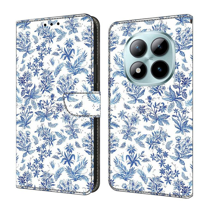 Funda para teléfono de cuero vegano pintado con efecto cristal, For Redmi Note 15 Pro+ Global 163.3mm, For Redmi Note 15 4G / 5G Global 164mm, For Redmi Note 15 Pro 4G Global 163.2mm, For Redmi Note 15 Pro 5G Global 163.6mm
