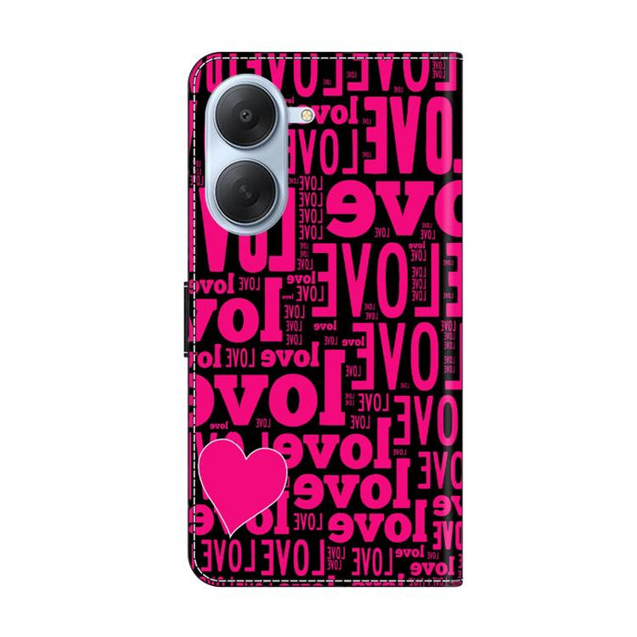 Funda para teléfono de cuero vegano pintado con efecto cristal, For Redmi Note 15 Pro+ Global 163.3mm, For Redmi Note 15 4G / 5G Global 164mm, For Redmi Note 15 Pro 4G Global 163.2mm, For Redmi Note 15 Pro 5G Global 163.6mm