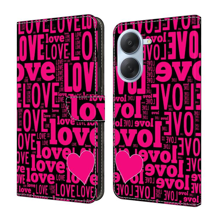 Funda para teléfono de cuero vegano pintado con efecto cristal, For Redmi Note 15 Pro+ Global 163.3mm, For Redmi Note 15 4G / 5G Global 164mm, For Redmi Note 15 Pro 4G Global 163.2mm, For Redmi Note 15 Pro 5G Global 163.6mm