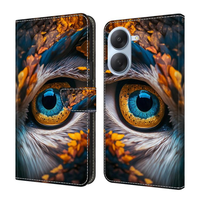 Funda para teléfono de cuero vegano pintado con efecto cristal, For Redmi Note 15 Pro+ Global 163.3mm, For Redmi Note 15 4G / 5G Global 164mm, For Redmi Note 15 Pro 4G Global 163.2mm, For Redmi Note 15 Pro 5G Global 163.6mm