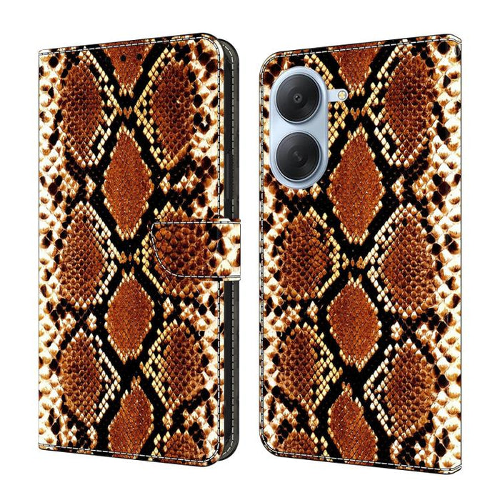 Funda para teléfono de cuero vegano pintado con efecto cristal, For Redmi Note 15 Pro+ Global 163.3mm, For Redmi Note 15 4G / 5G Global 164mm, For Redmi Note 15 Pro 4G Global 163.2mm, For Redmi Note 15 Pro 5G Global 163.6mm