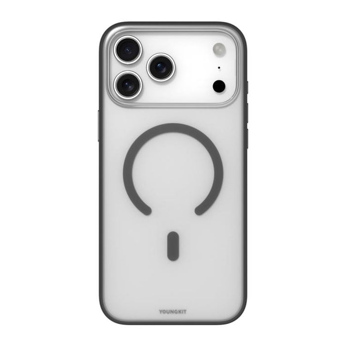 Funda híbrida magnética de TPU y PC de la serie transparente de YOUNGKIT para teléfono, For iPhone 17 Pro Max, For iPhone 17 Pro