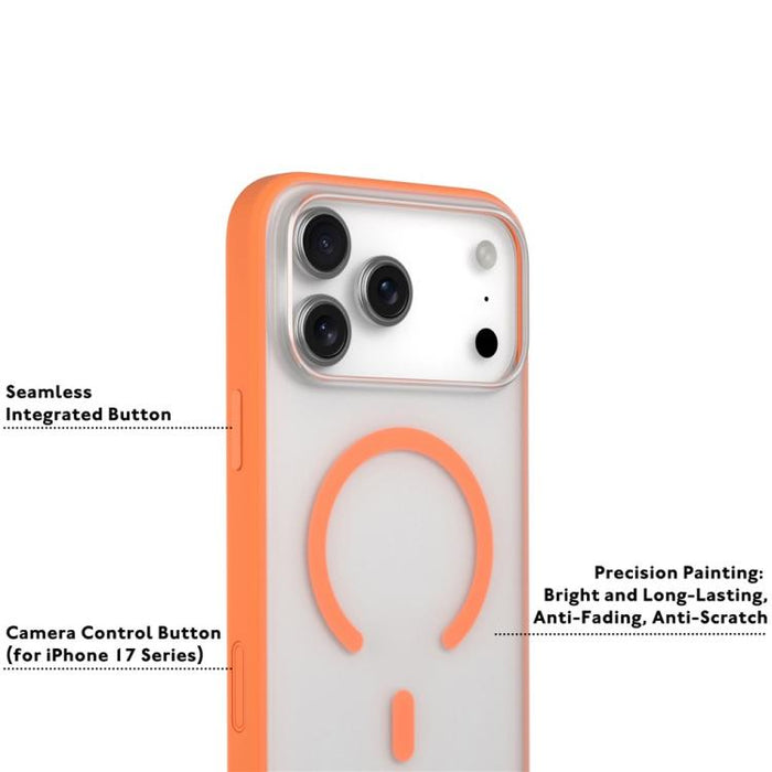 Funda híbrida magnética de TPU y PC de la serie transparente de YOUNGKIT para teléfono, For iPhone 17 Pro Max, For iPhone 17 Pro