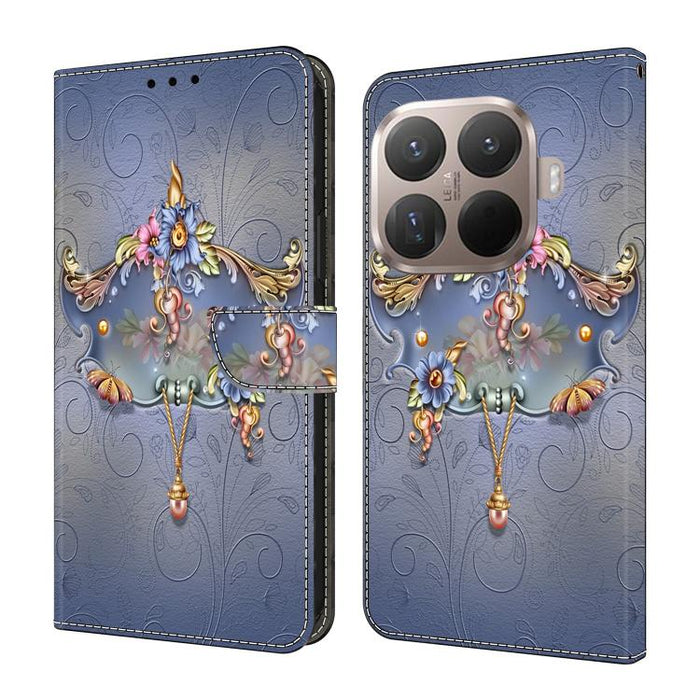 Funda para teléfono de cuero vegano pintado con efecto cristal, For Xiaomi 17T Pro 5G, For Xiaomi 17T 5G, For Xiaomi 17 Ultra, For Xiaomi 15T Pro 5G, For Xiaomi 15T 5G, For Xiaomi 15 Pro
